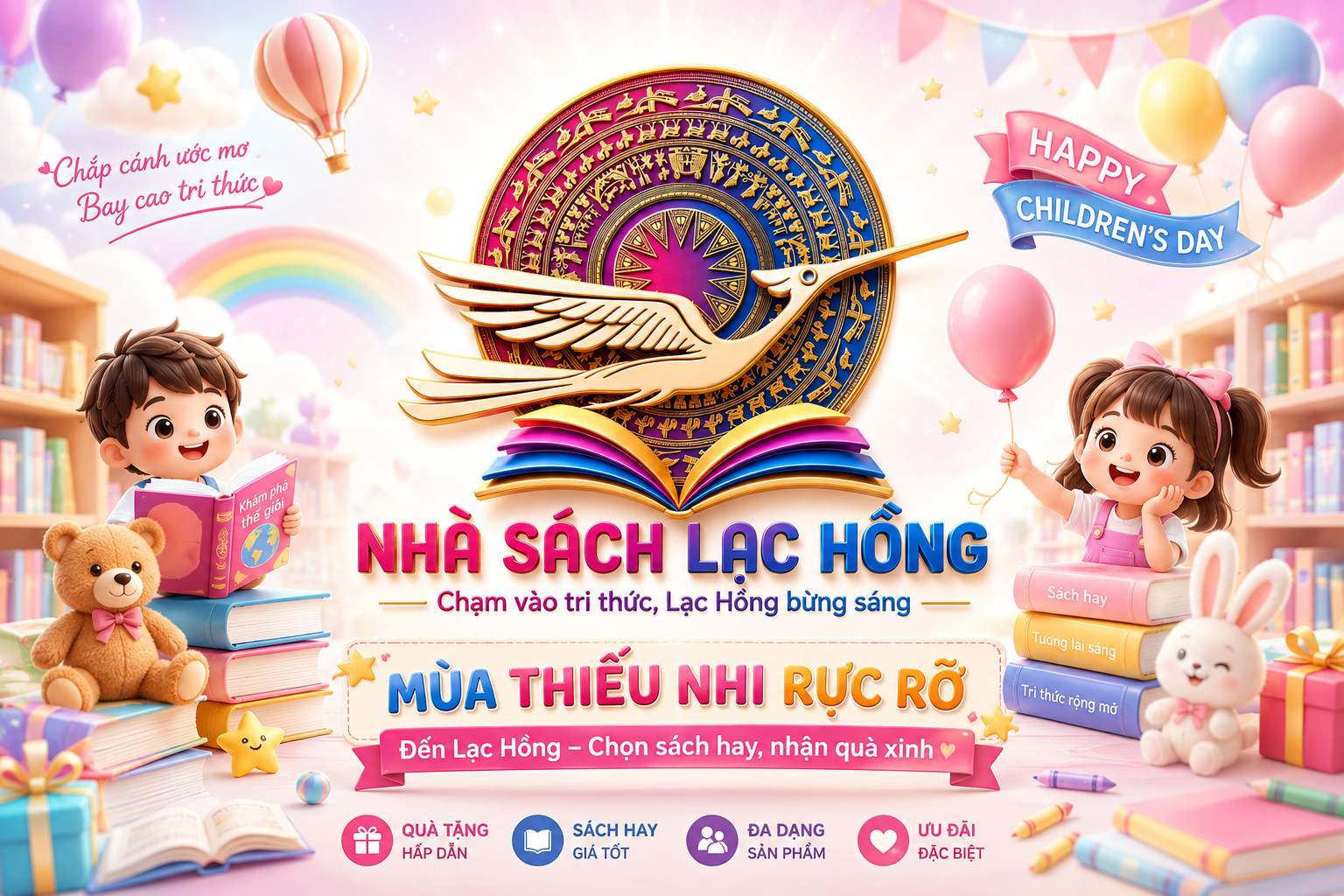 Chương trình thiếu nhi tại Nhà Sách Lạc Hồng
