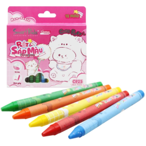 Hộp 12 Sáp Màu Coco Puff - SmartKids CR25