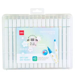 C185-36_Bút marker_36 màu_Màu lẫn_hộp E