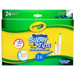 Bút lông màu nước tẩy rửa được, hiệu: CRAYOLA 24CT SUPERTIPS - VCYL161000 24-006