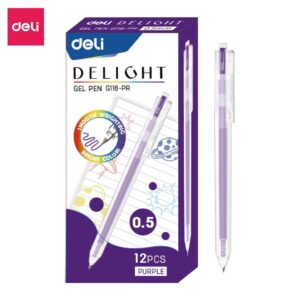 G118-PR_Bút Gel bấm_0.5 mm_Màu tím E