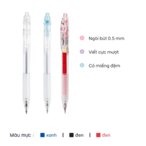 G057-RD_Bút gel bấm_Ngòi 0.5mm_Màu đỏ E