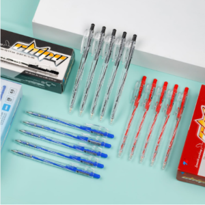 Bút bi TL-093 đen - xanh - đỏ hộp 20