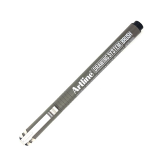 Bút vẽ kỹ thuật Artline Brush EK-23FN,Đen