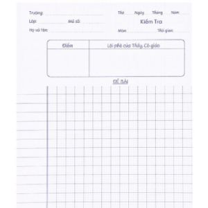 Giấy kiểm tra TP-GKT07 4 oly vuông