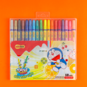 Bút sáp vặn TCR-C05/DO 18 màu/T80_ES