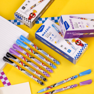 Bút gel xóa được GELE-006/V1 tím-xanh- đỏ-đen hộp 20