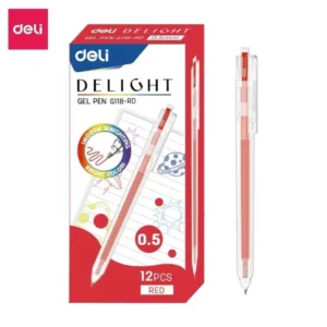 EG118-RD_Bút Gel bấm_0.5 mm_Màu đỏ