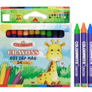Bút Sáp Màu 24 Cây Hộp Giấy