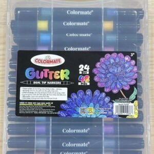 24 Bút lông 2 đầu Glitter Acrylic