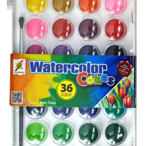 Hộp 36 bánh màu nước
