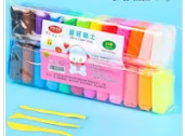 Đất nặn cho trẻ em, đã tạo màu, đóng gói bán lẻ loại 24 gói/túi, ký hiệu: 1324, không hiệu, NSX: Liaocheng Baoku Material Co., Ltd, mới 100%