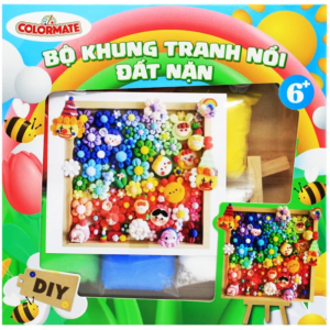 Bộ khung tranh nổi đất nặn