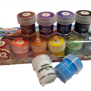 12 chai màu vẽ Acrylic 20ml