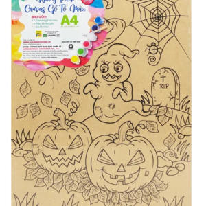 Khung tranh canvas gỗ tô màu A4