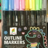 Bộ 8 cây bút lông Outline