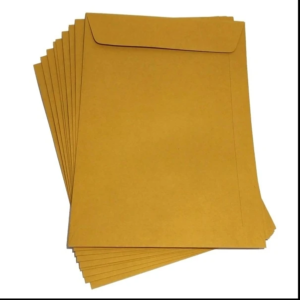 Bao hồ sơ vàng có keo 17.8x25.4 cm (10 cái/lốc)