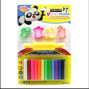 Đất nặn Kiddy Clay 12 màu + bộ dụng cụ ST-200-12+B
