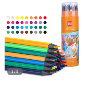 7073-36_Bút chì màu nhựa xóa được_36 màu