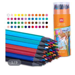 7073-48_Bút chì màu nhựa xóa được_48 màu